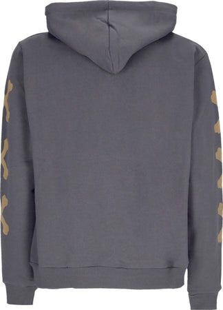 PHOBIA-Felpa-Leggera-Cappuccio-Uomo-Cross-Bones-Hoodie-Grey/beige-da-uomo