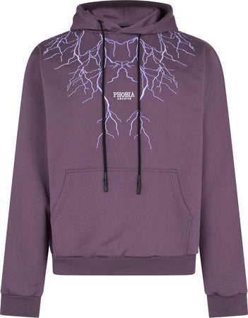 PHOBIA-Felpa-Leggera-Cappuccio-Uomo-Embroidery-Lightning-Hoodie-Purple-da-uomo