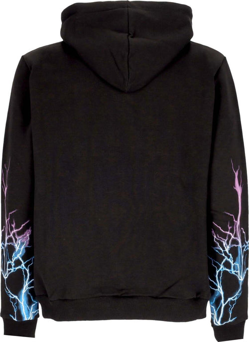 PHOBIA-Felpa-Leggera-Cappuccio-Uomo-Lightning-Hoodie-Black/blue/purple-da-uomo