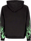 PHOBIA-Felpa-Leggera-Cappuccio-Uomo-Lightning-Hoodie-Black/green-da-uomo