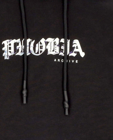 PHOBIA-Felpa-Leggera-Cappuccio-Uomo-Lightning-Hoodie-Black/green-da-uomo