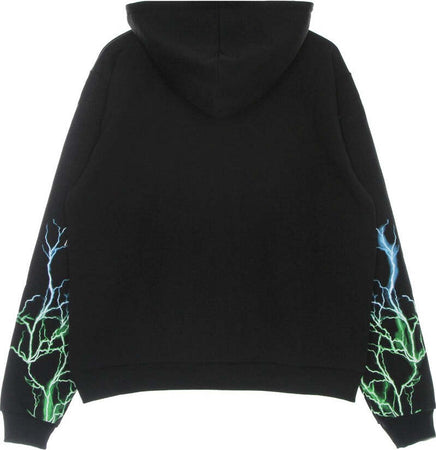 PHOBIA-Felpa-Leggera-Cappuccio-Uomo-Lightning-Hoodie-Black/green/lightblue-da-uomo