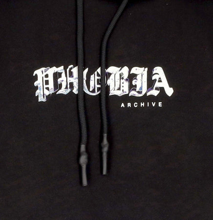 PHOBIA-Felpa-Leggera-Cappuccio-Uomo-Lightning-Hoodie-Black/orange-da-uomo