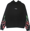PHOBIA-Felpa-Leggera-Cappuccio-Uomo-Lightning-Hoodie-Black/red/green-da-uomo