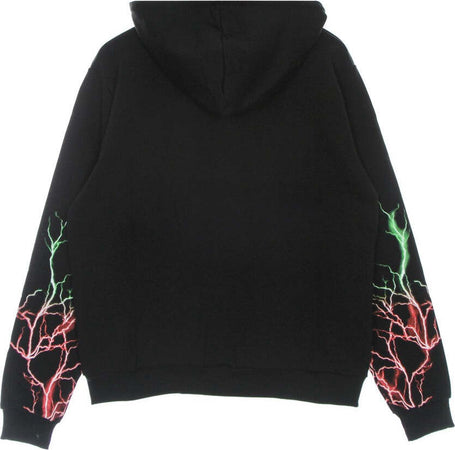 PHOBIA-Felpa-Leggera-Cappuccio-Uomo-Lightning-Hoodie-Black/red/green-da-uomo