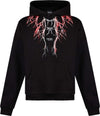 PHOBIA-Felpa-Leggera-Cappuccio-Uomo-Lightning-Hoodie-Black/red/grey-da-uomo