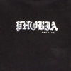 PHOBIA-Felpa-Leggera-Cappuccio-Uomo-Lightning-Hoodie-Black/red/grey-da-uomo