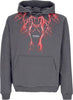 PHOBIA-Felpa-Leggera-Cappuccio-Uomo-Lightning-Hoodie-Grey/red-da-uomo