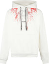 PHOBIA-Felpa-Leggera-Cappuccio-Uomo-Lightning-Hoodie-White/red/grey-da-uomo