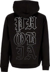 PHOBIA-Felpa-Leggera-Cappuccio-Uomo-Mouth-Print-Hoodie-Black/white-da-uomo