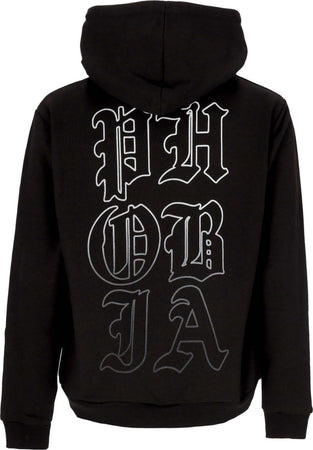 PHOBIA-Felpa-Leggera-Cappuccio-Uomo-Mouth-Print-Hoodie-Black/white-da-uomo