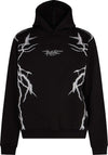 PHOBIA-Felpa-Leggera-Cappuccio-Uomo-New-Lightning-Balaclava-Hoodie-Black/grey-da-uomo