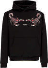 PHOBIA-Felpa-Leggera-Cappuccio-Uomo-Scorpion-Hoodie-Black/green-da-uomo