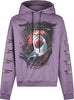 PHOBIA-Felpa-Leggera-Cappuccio-Uomo-Shark-Pprint-Hoodie-Purple-da-uomo