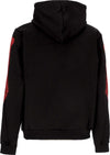 PHOBIA-Felpa-Leggera-Cappuccio-Uomo-Skeleton-Print-Hoodie-Black/red-da-uomo