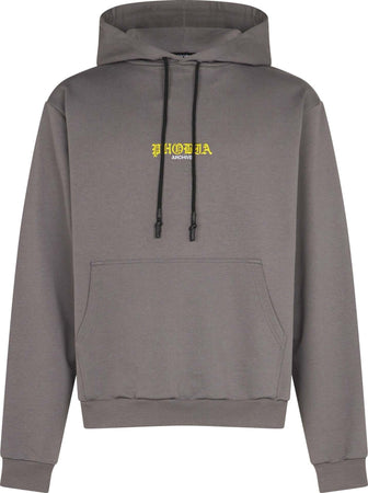 PHOBIA-Felpa-Leggera-Cappuccio-Uomo-Skull-Print-Hoodie-Grey-da-uomo