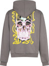 PHOBIA-Felpa-Leggera-Cappuccio-Uomo-Skull-Print-Hoodie-Grey-da-uomo