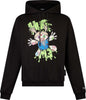 PHOBIA-Felpa-Leggera-Cappuccio-Uomo-Tdc-Hug-Print-Hoodie-X-Testa-Di-Chezzo-Black-da-uomo