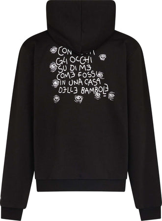 PHOBIA-Felpa-Leggera-Cappuccio-Uomo-Tdc-Please-Hoodie-X-Testa-Di-Chezzo-Black-da-uomo