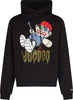 PHOBIA-Felpa-Leggera-Cappuccio-Uomo-Tdc-Voodoo-Print-Hoodie-X-Testa-Di-Chezzo-Black-da-uomo