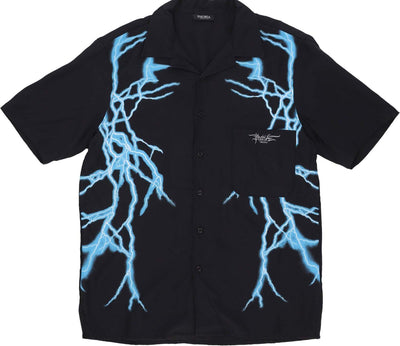 PHOBIA-Maglietta-Uomo-Lateral-Lightning-Shirt-Black/light-Blue-da-uomo