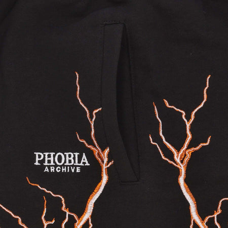 PHOBIA-Pantalone-Corto-Tuta-Uomo-Lightning-Shorts-Black/orange-da-uomo
