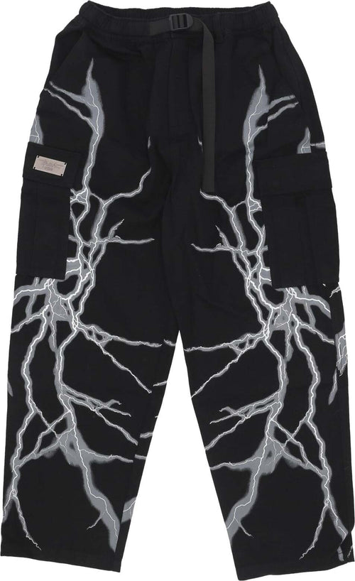 PHOBIA-Pantalone-Lungo-Uomo-Lateral-Lightning-Cargo-Pants-Black/white-da-uomo