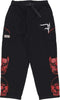 PHOBIA-Pantalone-Lungo-Uomo-Triple-Skull-Print-Cargo-Pants-Black/red-da-uomo