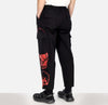 PHOBIA-Pantalone-Lungo-Uomo-Triple-Skull-Print-Cargo-Pants-Black/red-da-uomo