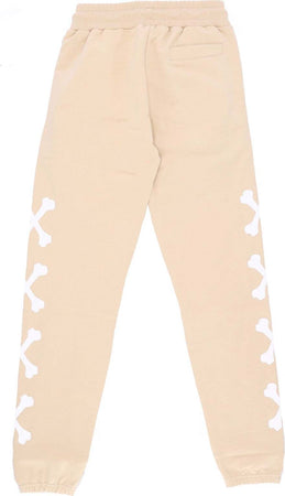 PHOBIA-Pantalone-Tuta-Leggero-Uomo-Cross-Bones-Pants-Beige/white-da-uomo