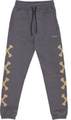 PHOBIA-Pantalone-Tuta-Leggero-Uomo-Cross-Bones-Pants-Grey/beige-da-uomo