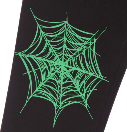 PHOBIA-Pantalone-Tuta-Leggero-Uomo-Green-Cobweb-Print-Pants-Black/green-da-uomo
