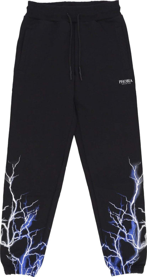 PHOBIA-Pantalone-Tuta-Leggero-Uomo-Lightning-Pant-Black/blue/grey-da-uomo