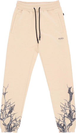 PHOBIA-Pantalone-Tuta-Leggero-Uomo-Lightning-Pants-Beige/black-da-uomo