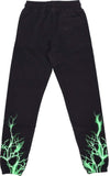 PHOBIA-Pantalone-Tuta-Leggero-Uomo-Lightning-Pants-Black/green-da-uomo