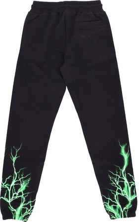 PHOBIA-Pantalone-Tuta-Leggero-Uomo-Lightning-Pants-Black/green-da-uomo