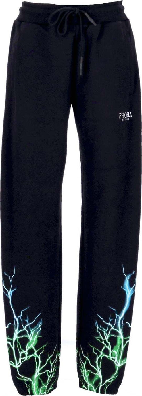 PHOBIA-Pantalone-Tuta-Leggero-Uomo-Lightning-Pants-Black/green/lightblue-da-uomo