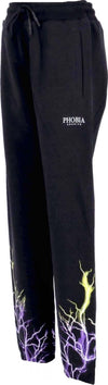 PHOBIA-Pantalone-Tuta-Leggero-Uomo-Lightning-Pants-Black/purple/yellow-da-uomo