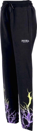 PHOBIA-Pantalone-Tuta-Leggero-Uomo-Lightning-Pants-Black/purple/yellow-da-uomo