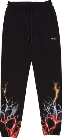 PHOBIA-Pantalone-Tuta-Leggero-Uomo-Lightning-Pants-Black/red/grey/orange-da-uomo