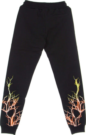 PHOBIA-Pantalone-Tuta-Leggero-Uomo-Orange-Yellow-Lightning-Pants-Black/orange/yellow-da-uomo