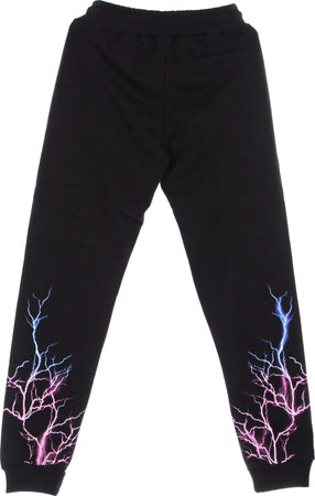 PHOBIA-Pantalone-Tuta-Leggero-Uomo-Pink-Light-Blue-Lightning-Pants-Black/pink/light-Blue-da-uomo