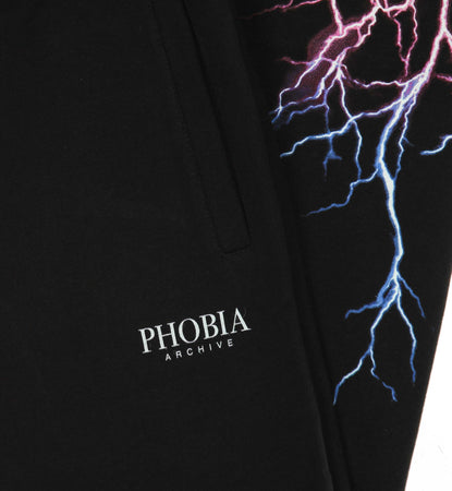 PHOBIA-Pantalone-Tuta-Leggero-Uomo-Pink-Light-Blue-Lightning-Pants-Black/pink/light-Blue-da-uomo