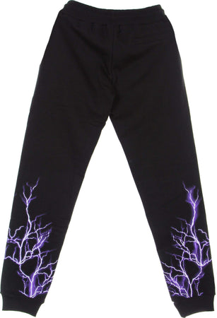 PHOBIA-Pantalone-Tuta-Leggero-Uomo-Purple-Lightning-Pants-Black/purple-da-uomo