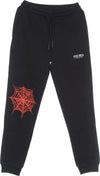 PHOBIA-Pantalone-Tuta-Leggero-Uomo-Red-Cobweb-Print-Pants-Black/red-da-uomo