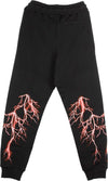 PHOBIA-Pantalone-Tuta-Leggero-Uomo-Red-Lightning-Pants-Black/red-da-uomo