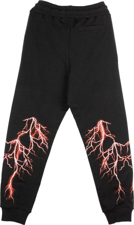 PHOBIA-Pantalone-Tuta-Leggero-Uomo-Red-Lightning-Pants-Black/red-da-uomo