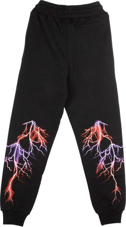 PHOBIA-Pantalone-Tuta-Leggero-Uomo-Violet-Lightning-Pants-Black/violet-da-uomo