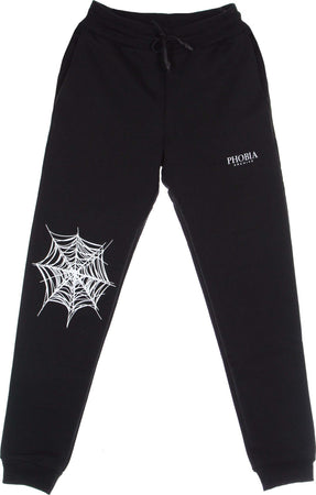 PHOBIA-Pantalone-Tuta-Leggero-Uomo-White-Cobweb-Print-Pant-Black/white-da-uomo