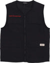 PHOBIA-Smanicato-Uomo-Screaming-Skull-Print-Worker-Gilet-Black-da-uomo